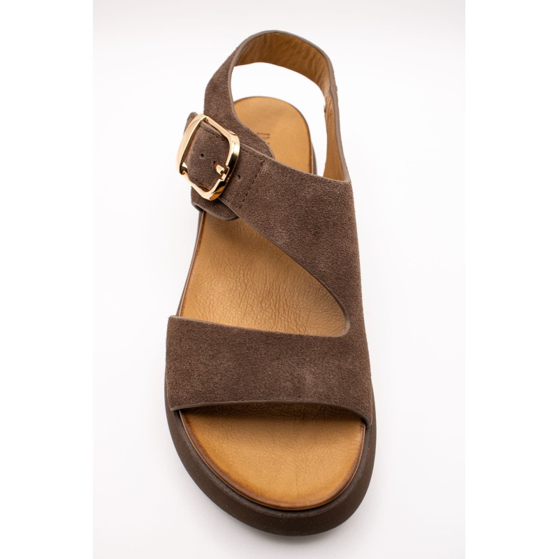 Sandales plateforme marron femme A96064 Inuovo