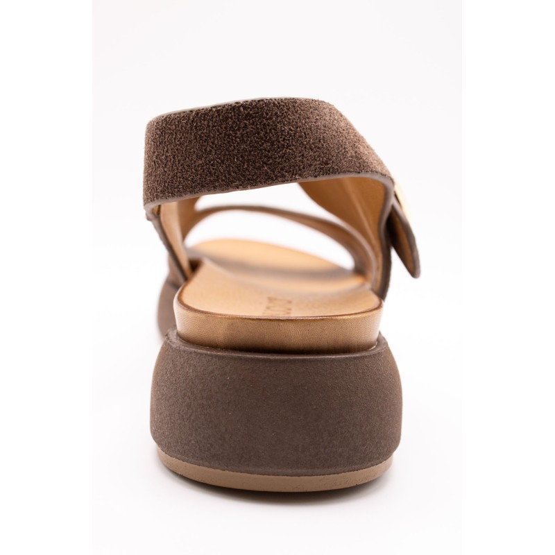 Sandales plateforme marron femme A96064 Inuovo