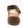 Sandales plateforme marron femme A96064 Inuovo