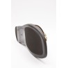 Sandales plates cuir marron bijoux dorés femme Alpe