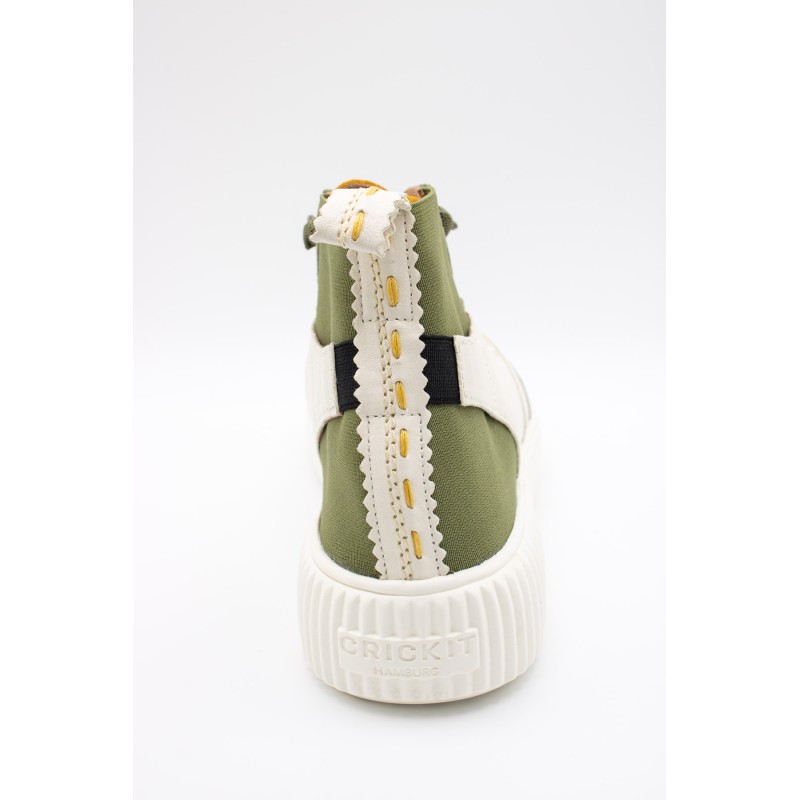 Crickit Olisa – baskets montantes vert et blanc femme