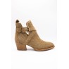 Bottines western ajourées camel femme ALPE 5425