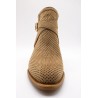 Bottines western ajourées camel femme ALPE 5425