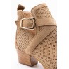 Bottines western ajourées camel femme ALPE 5425