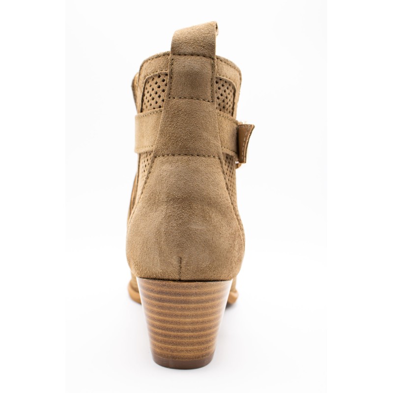 Bottines western ajourées camel femme ALPE 5425