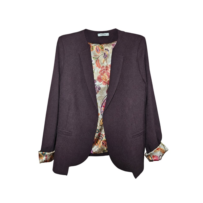 Blazer Édouard chocolat femme cintré Pako Litto