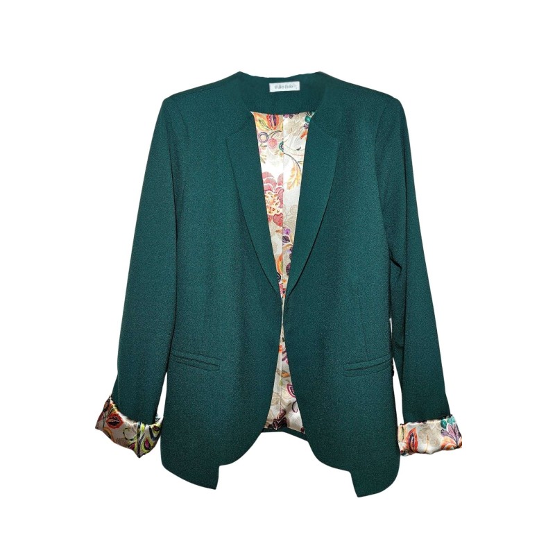 Blazer vert sapin femme cintré Pako Litto