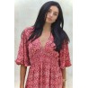 Robe longue paprika femme Laraethnics fendue