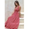 Robe longue dos nu paprika femme Laraethnics