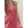 Robe longue dos nu paprika femme Laraethnics