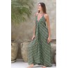Robe longue dos nu kaki femme Laraethnics
