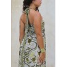 Robe longue bustier kaki femme Laraethnics