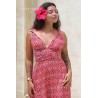 Robe longue imprimée femme Laraethnics dos nu