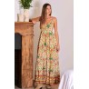 Robe longue imprimée femme Laraethnics volants