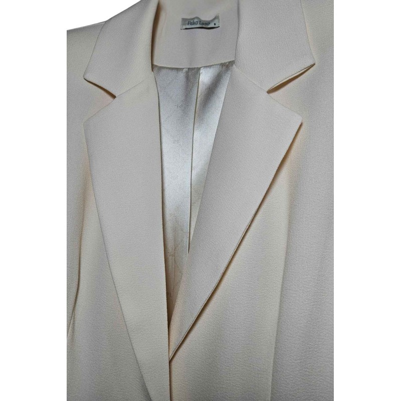 Blazer Élina écru coupe ample femme élégant PAKO LITTO