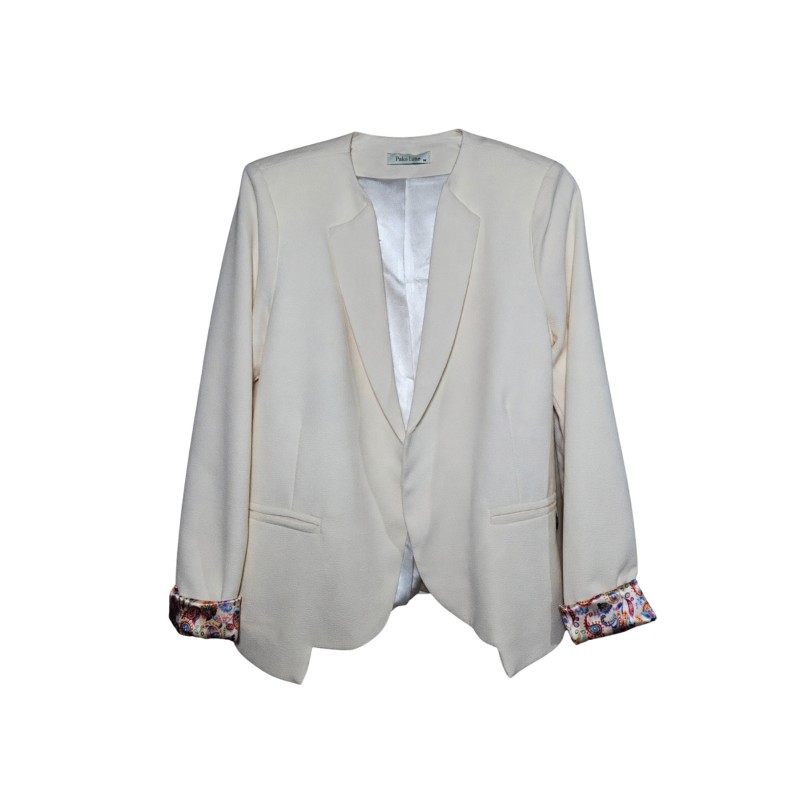 Blazer écru femme Pako Litto coupe ajustée chic