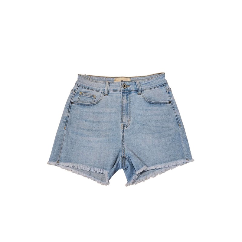 Short en jean effiloché femme tendance STUDIO PARISIEN