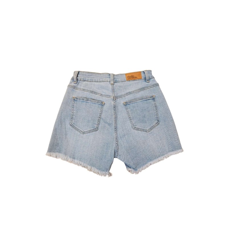 Short en jean effiloché femme tendance STUDIO PARISIEN