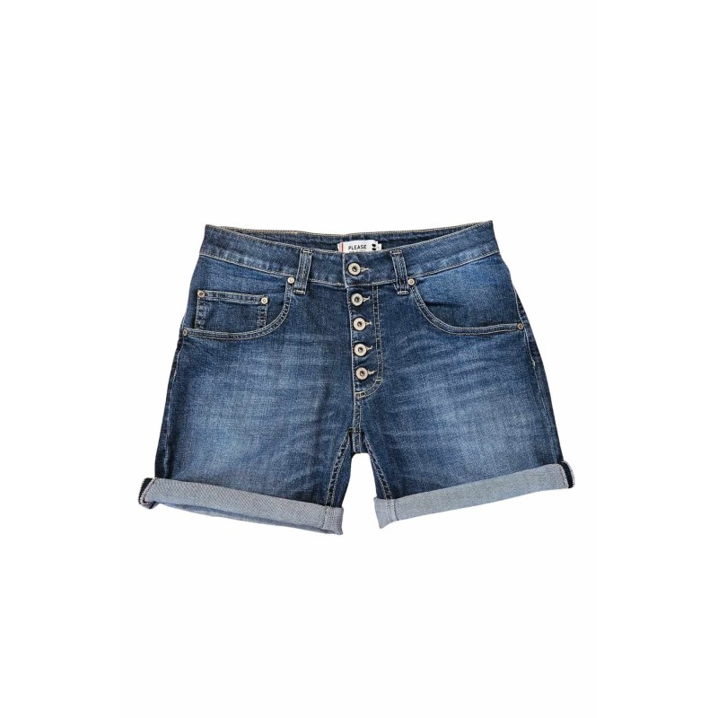 Short en jean Please femme P88ABQ2E25
