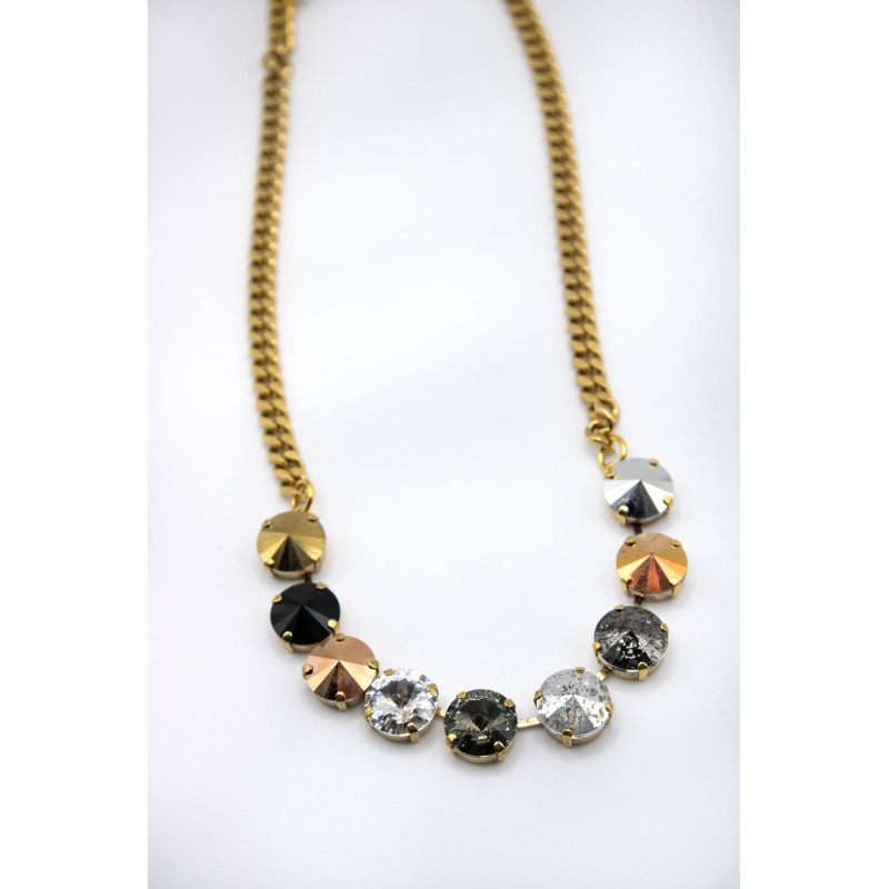 Collier Oakland Swarovski multicolore TOVA