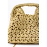 Sac doré en maille avec chaine