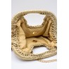 Sac doré en maille avec chaine