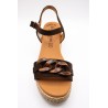 Sandales plateforme chocolat EVA FRUTOS 3794