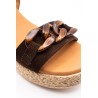 Sandales plateforme chocolat EVA FRUTOS 3794