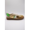 Sneakers Odélia Crickit camel et doré femme