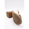 Sandales vernies sable femme A5270 à talon confortable