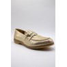 Mocassins femme dorés ALIWELL en cuir