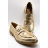 Mocassins femme dorés ALIWELL en cuir