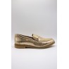 Mocassins femme dorés ALIWELL en cuir