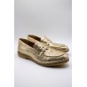 Mocassins femme dorés ALIWELL en cuir