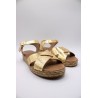 Nu-pieds plateforme femme dorés EVAO ALIWELL