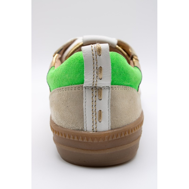 Sneakers Odélia Crickit camel et doré femme