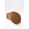 Nu-pieds plats femme tabac LAYA Aliwell en cuir