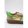 Sneakers Odélia Crickit camel et doré femme