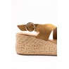 Nu-pieds compensés femme tabac MOLIA A1545 ALIWELL