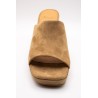 Mules à talons Candy naturel femme - Aliwell