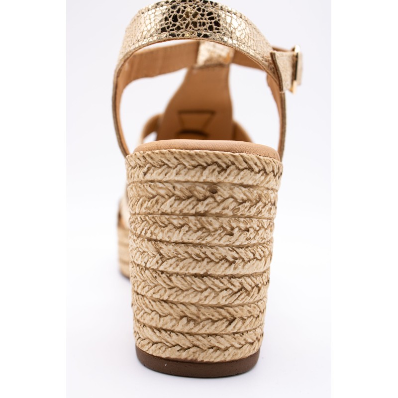 Sandales à talon décroché doré - ALIWELL Femme