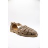 Sandale Méduse Léopard Cuir Femme ALIWELL A123175