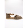 Sandale Méduse Léopard Cuir Femme ALIWELL A123175