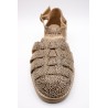 Sandale Méduse Léopard Cuir Femme ALIWELL A123175