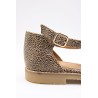 Sandale Méduse Léopard Cuir Femme ALIWELL A123175