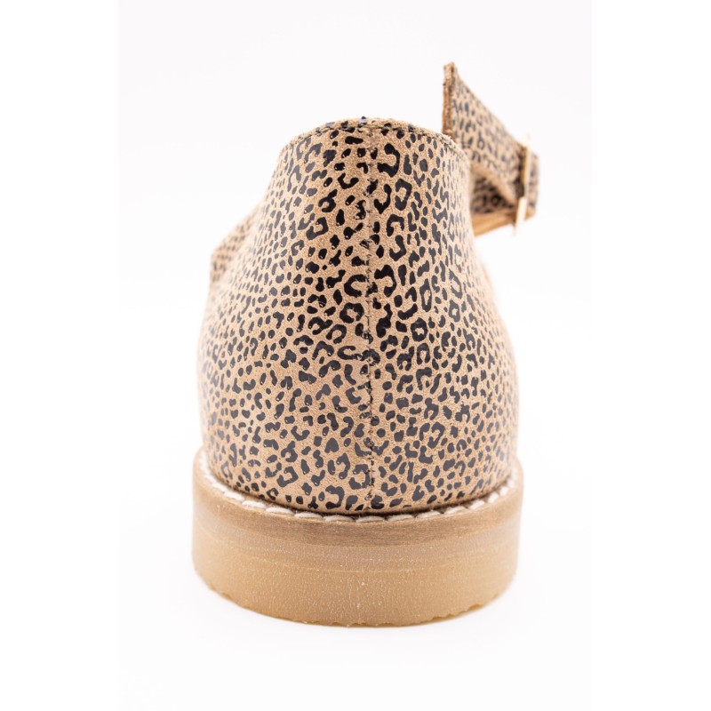 Sandale Méduse Léopard Cuir Femme ALIWELL A123175