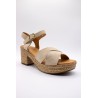 ALIWELL A123058 Sandales Talon Plateforme Beige Femme