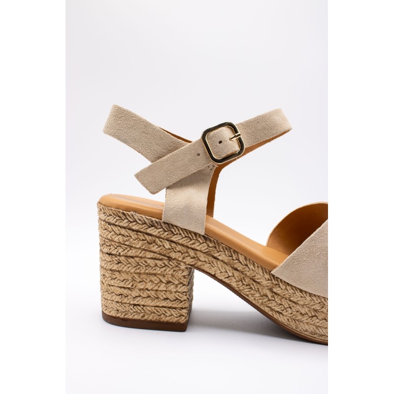 ALIWELL A123058 Sandales Talon Plateforme Beige Femme