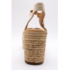 ALIWELL A123058 Sandales Talon Plateforme Beige Femme