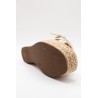 Sandales à talons compensés beige - ALIWELL Femme